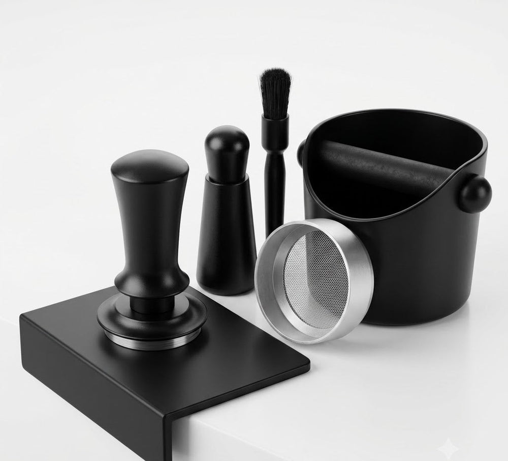 Kit Accessoires Espresso 6 en 1 — Tamper, WDT & Tamis