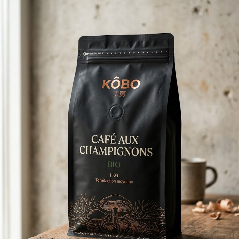 Sachet de Café aux Champignons Bio KÔBO, 1kg